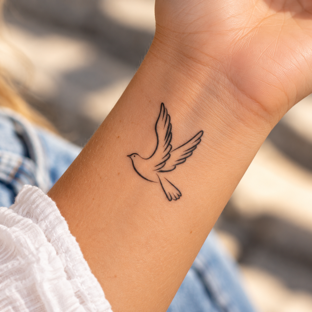 Vliegende Duif Tattoo