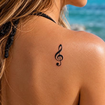 Tatuaggio Chiave Di Sol