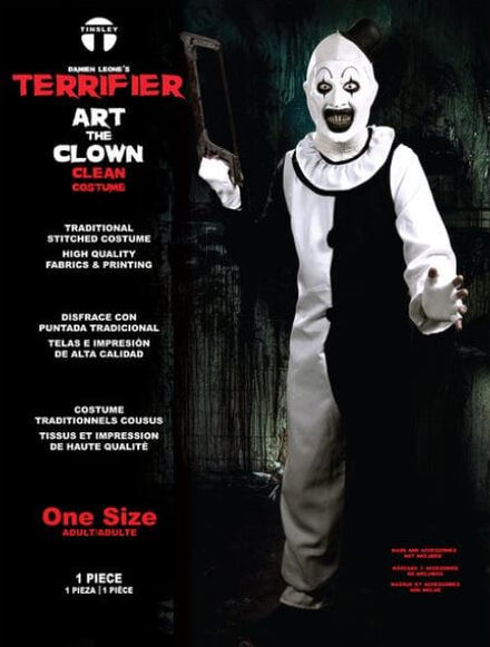 Disfraz de «Art the Clown Clean» de «Terrifier 3» — Tinsley Transfers