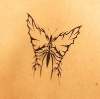 Tatuagem temporária de borboleta tribal - Tattoonie