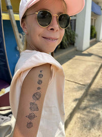 Vintage Planets Tattoo