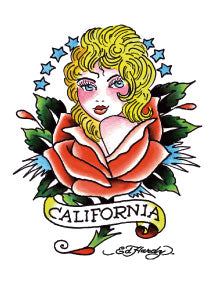 California Mädchen Tattoo