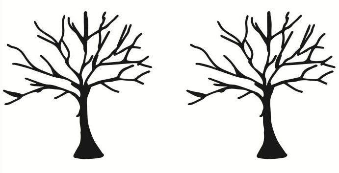 Tatuagem de Árvores Pretas (2 Tatuagens)