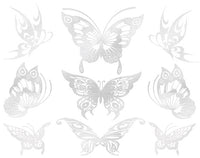Silver Butterflies (9 Tattoos)