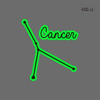 Cancer Constellation Glow Temporary Tattoo