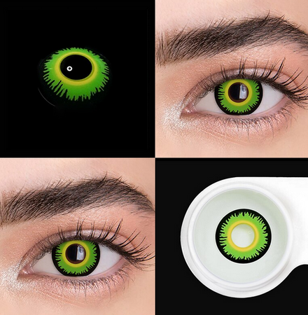 Lentes de contacto coloridas de Lobisomem Verde