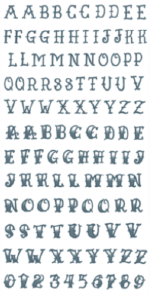 Tattoo Letter Alphabet