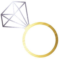 Metallic Diamond Ring Tattoo