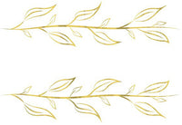 Metallic Gold Leaf Armband Tattoo