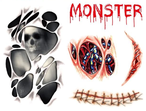 Tatuagem de Halloween Monstruosa