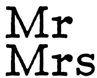 Tatuaggi Mr & Mrs