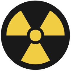 Radioaktivität Symbol Tattoo