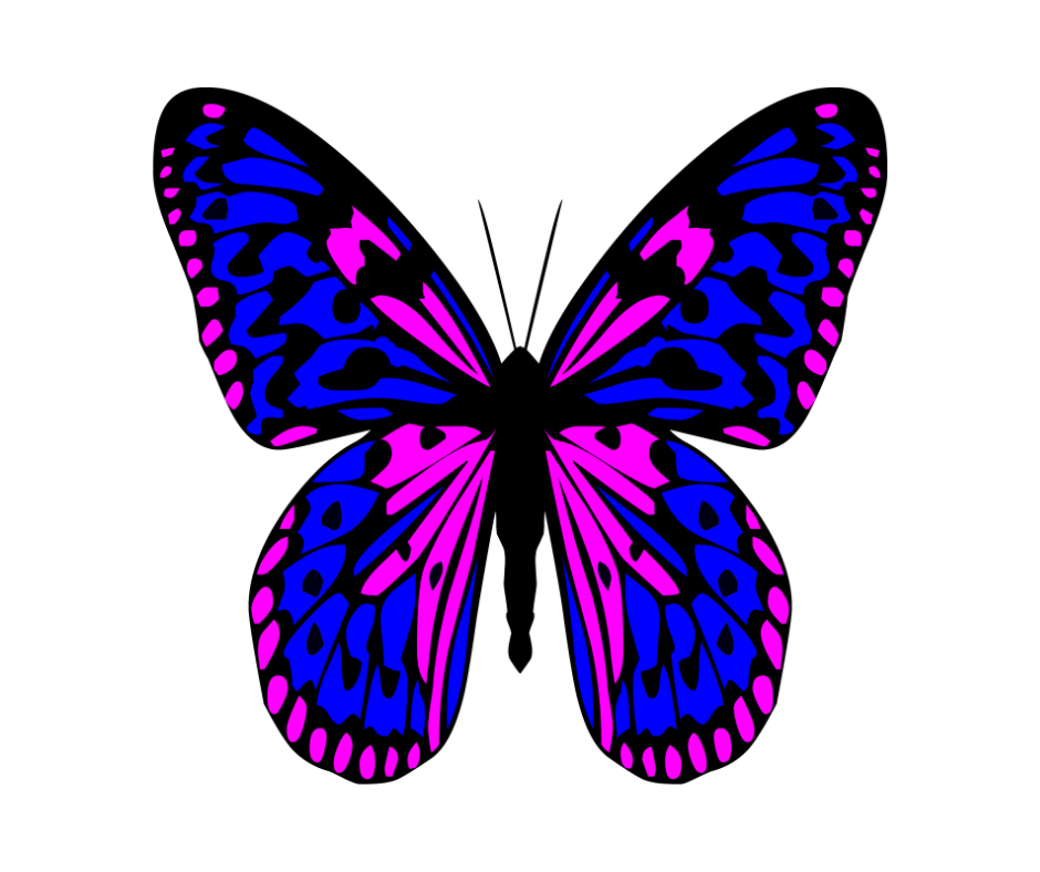 Niedlichen Schmetterling Tattoo