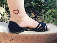 Tatuaje De Rosas Corazón Rosa