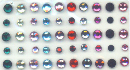Rainbow Colors Body Gem Stones (50 Body Crystals) – Tattoo for a week