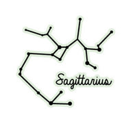 Sagittarius Constellation Glow Temporary Tattoo