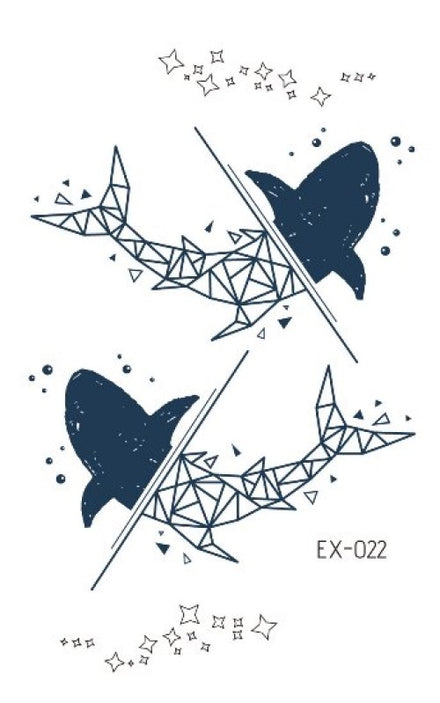 Tatuajes temporales de Tiburones