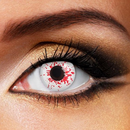 Trauma White Coloured Contact Lenses