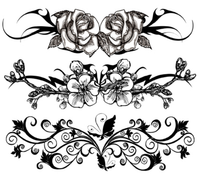 Henna Bloemen Vlinder Band Tijdelijke Tattoo