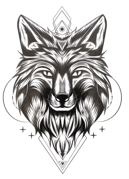 Lobo orgulhoso | Tatuagens Temporárias