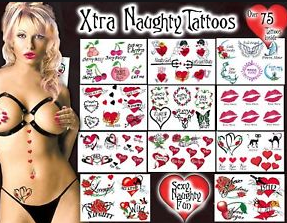Paquete de Tatuajes Xtra Traviesos (en más de 75 tatuajes)