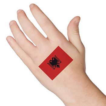 Tatuaggio Bandiera Albania – Tattoo for a week