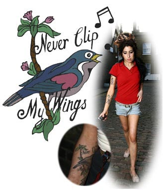 Amy Winehouse - Never Clip My Wings Tattoo