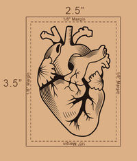 Strepik Anatomisches Herz Tattoo