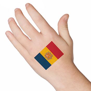Tatuagem Bandeira da Andorra