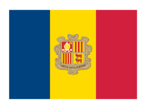Andorra Flagge Tattoo