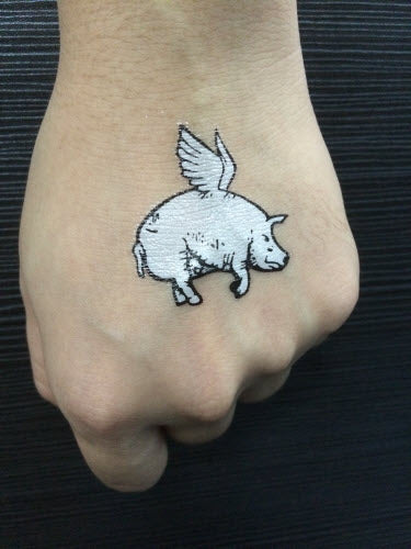 Tatuagem Anjo Porco