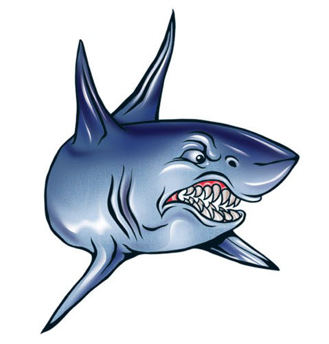 Angry Shark Tattoo