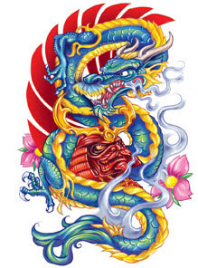 Große Apalala Drachen Tattoo