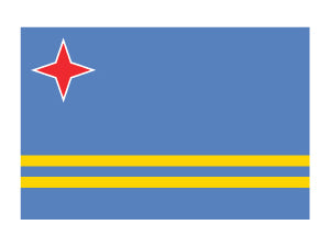 Aruba Flagge Tattoo