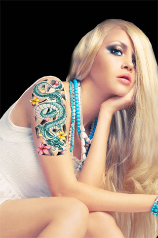Tatuagem Flor Asiática do Dragã