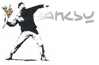Riot Flower Thrower - Tatuaggio Banksy