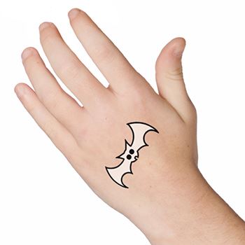 Morcego - Tatuagem Brilhante