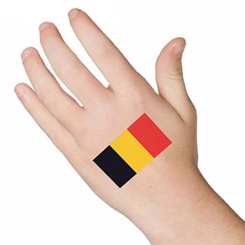 Belgische Flagge Tattoo