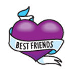 Small Best Friends Heart Tattoo
