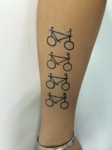Fahrräder Tattoos