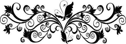 Jardin Des Papillons Band Tattoo