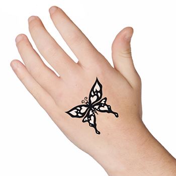 Tatuaje de Mariposa Negra 1