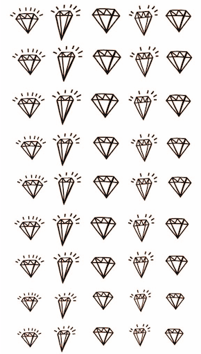 Tatuaggi Unghie Diamanti Neri (45 Tatuaggi)