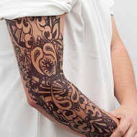 Full Sleeve Arm Tattoo Handgemachte Zeichnung - Tattoonie