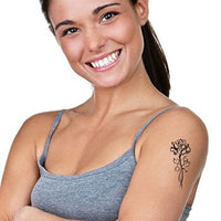 Tatuaje Rosa Negro