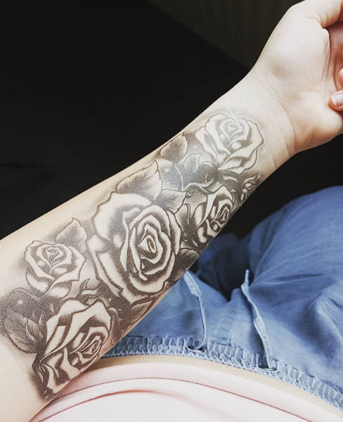 Rosas Manga Tatuaje