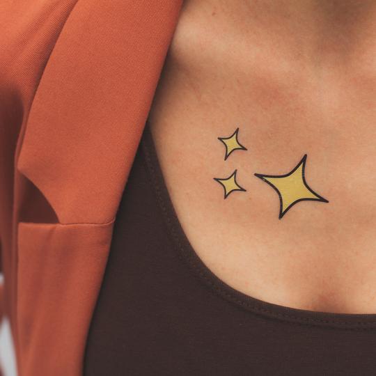 Bling Estrelas Tattoo - Tattoonie