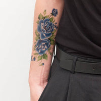 Blaue Blumen - Tattoonie