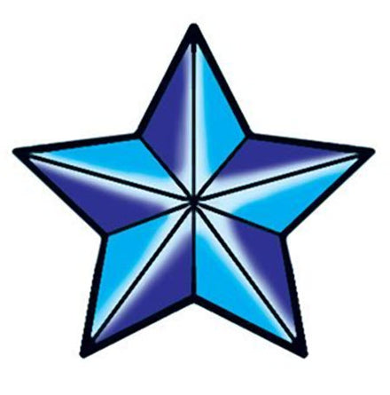Estrella De Hielo Azul Tatuaje