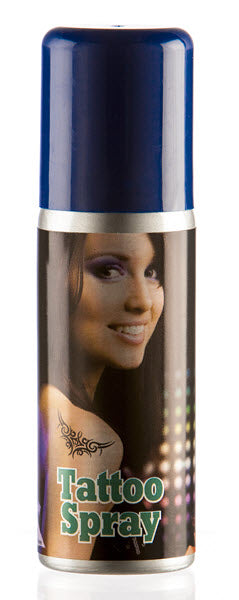 Pulverizador De Tatuaje Temporal Azul 50 ml